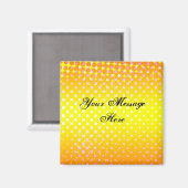Yellow Sparkle Magnet (Vorderseite/Rückseite)