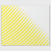 Yellow Spikes Leaf Patterns Art Weihnachtsfeiertag Geschenkpapier (Flach)