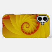 Yellow Spiral abstrakt Handy Gehäuse Case-Mate iPhone Hülle (Rückseite (Horizontal))