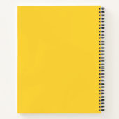 Yellow Spiral Notebook Notizblock (Rückseite)