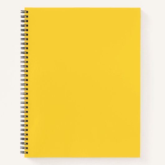 Yellow Spiral Notebook Notizblock (Vorderseite)