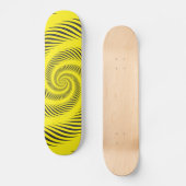 Yellow Spiral Skateboard (Vorderseite)