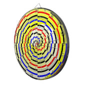 Yellow Spirals von Kenneth Yoncich Dartscheibe (Vorderseite rechts)