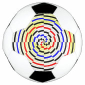 Yellow Spirals von Kenneth Yoncich Fußball (Vorderseite)