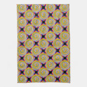 Yellow Spirals von Kenneth Yoncich Handtuch (Vertikal)