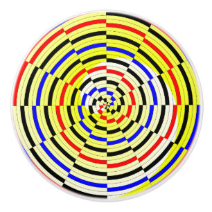 Yellow Spirals von Kenneth Yoncich Keramikknauf