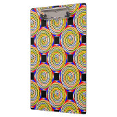 Yellow Spirals von Kenneth Yoncich Klemmbrett (Links)