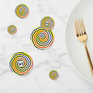 Yellow Spirals von Kenneth Yoncich Konfetti