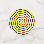 Yellow Spirals von Kenneth Yoncich Konfetti (Klein Vorderseite)