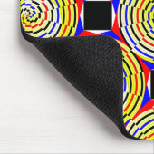 Yellow Spirals von Kenneth Yoncich Mousepad (Ecke)