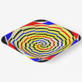 Yellow Spirals von Kenneth Yoncich Pappteller (Gewinkelt)