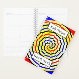 Yellow Spirals von Kenneth Yoncich Planer