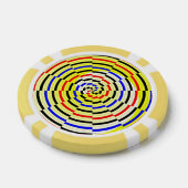Yellow Spirals von Kenneth Yoncich Pokerchips (Einzeln)