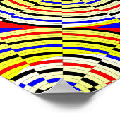 Yellow Spirals von Kenneth Yoncich Poster (Ecke)