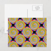 Yellow Spirals von Kenneth Yoncich Postkarte (Vorne/Hinten)