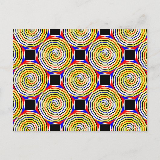 Yellow Spirals von Kenneth Yoncich Postkarte (Vorderseite)