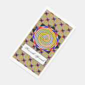 Yellow Spirals von Kenneth Yoncich Serviette (Ecke)