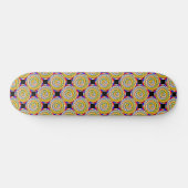 Yellow Spirals von Kenneth Yoncich Skateboard (Horizontal)