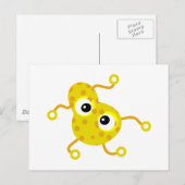 Yellow Spotty Germ Postkarte (Vorne/Hinten)