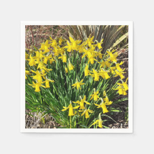 Yellow Spring Daffodien Paper Napkin Serviette
