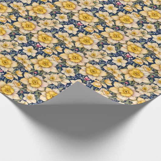 Yellow Spring Daffodils Geschenkpapier (Ecke)