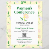 Yellow Spring Floral Women's Conference Flyer (Vorne)