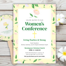 Yellow Spring Floral Women's Conference Invitation