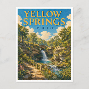 Yellow Springs Ohio Glen Helen GeoSaga Postkarte