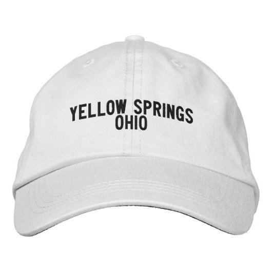 YELLOW SPRINGS Ohio Mütze Bestickte Baseballkappe (Vorderseite)