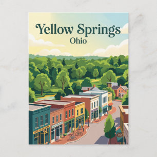 Yellow Springs, Ohio Postkarte