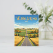 Yellow Springs USA Postkarte (Stehend Vorderseite)