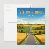 Yellow Springs USA Postkarte (Vorne/Hinten)