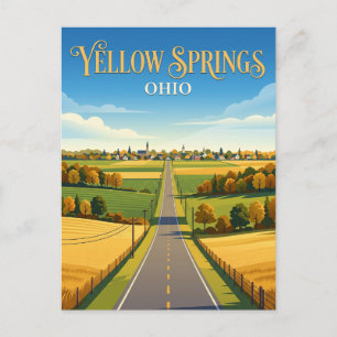 Yellow Springs USA Postkarte