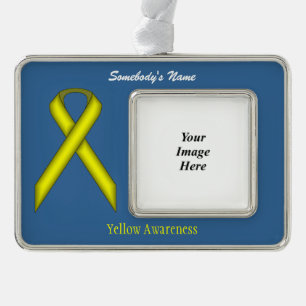 Yellow Standard Rbn Tmpl(H-O) von Kenneth Yoncich Rahmen-Ornament Silber