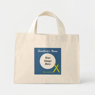 Yellow Standard Ribbon Template von Kenneth Yoncic Mini Stoffbeutel