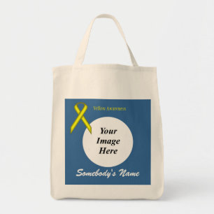 Yellow Standard Ribbon Template von Kenneth Yoncic Tragetasche