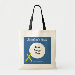 Yellow Standard Ribbon Template von Kenneth Yoncic Tragetasche