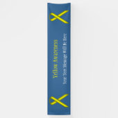 Yellow Standard Ribbon von Kenneth Yoncich Banner (Vertikal)