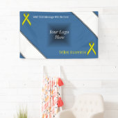 Yellow Standard Ribbon von Kenneth Yoncich Banner (Insitu)