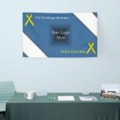Yellow Standard Ribbon von Kenneth Yoncich Banner (Messeveranstaltung)