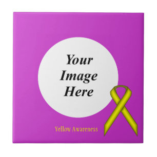 Yellow Standard Ribbon von Kenneth Yoncich Fliese