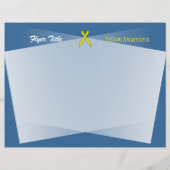 Yellow Standard Ribbon von Kenneth Yoncich Flyer (Hinten)