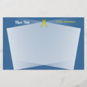 Yellow Standard Ribbon von Kenneth Yoncich Flyer (Hinten)