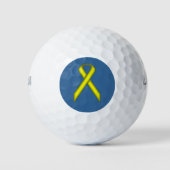 Yellow Standard Ribbon von Kenneth Yoncich Golfball (Vorderseite)