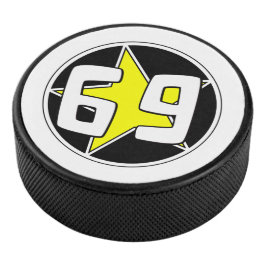 Yellow Star 69 Eishockey Puck