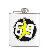 Yellow Star 69 Flachmann (Vorderseite)