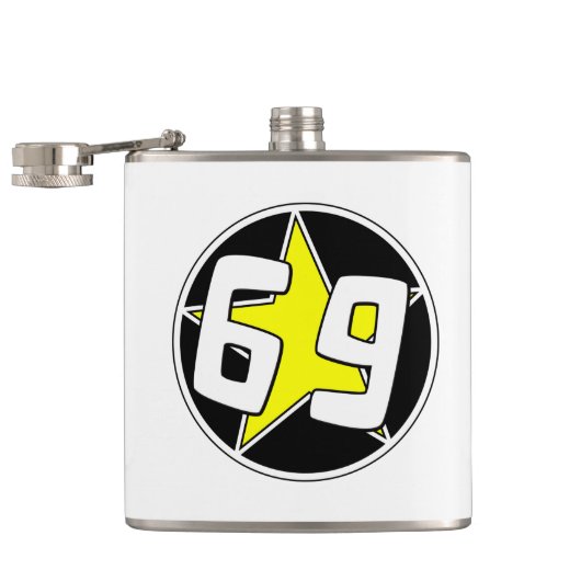 Yellow Star 69 Flachmann (Geöffnet)