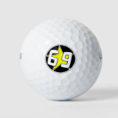 Yellow Star 69 Golfball (Vorderseite)