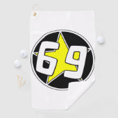 Yellow Star 69 Golfhandtuch (Insitu)
