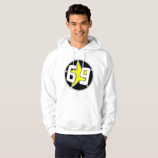 Yellow Star 69 Hoodie (Vorne ganz)